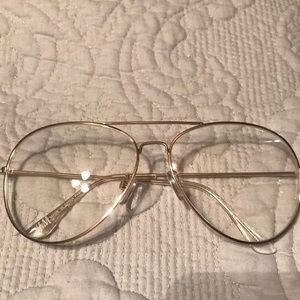 H&M clear aviator glasses